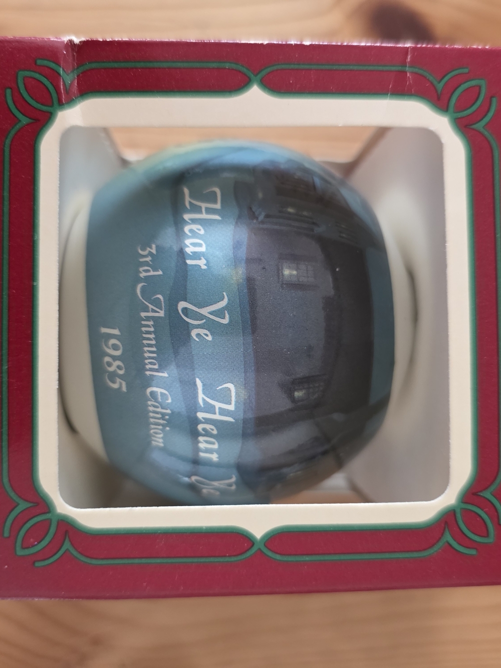 M. J. Hummal Glass Ornament - Hear Ye, Hear Ye Ornament Collectors 3rd Annual